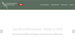 Desktop Screenshot of hahnenhof.com